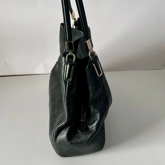 Coach Elegant Black Leather Tote Bag - Picture 10 of 13